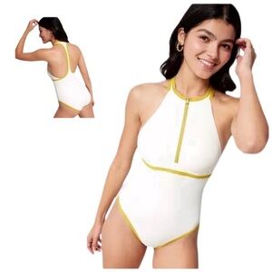 CALIA Women's Halter Racerback One Piece Swimsuit Size 12 NWT Tummy Control